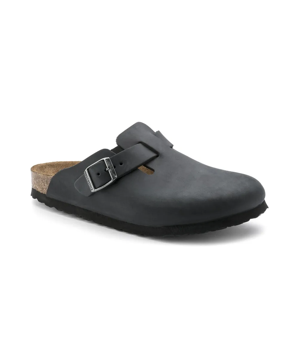 BIRKENSTOCK BOSTON NARROW FIT IN BLACK