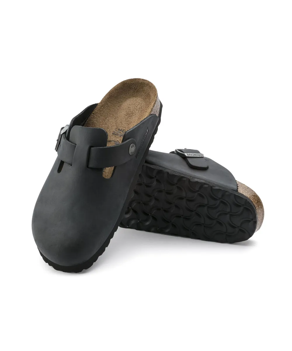 BIRKENSTOCK BOSTON NARROW FIT IN BLACK