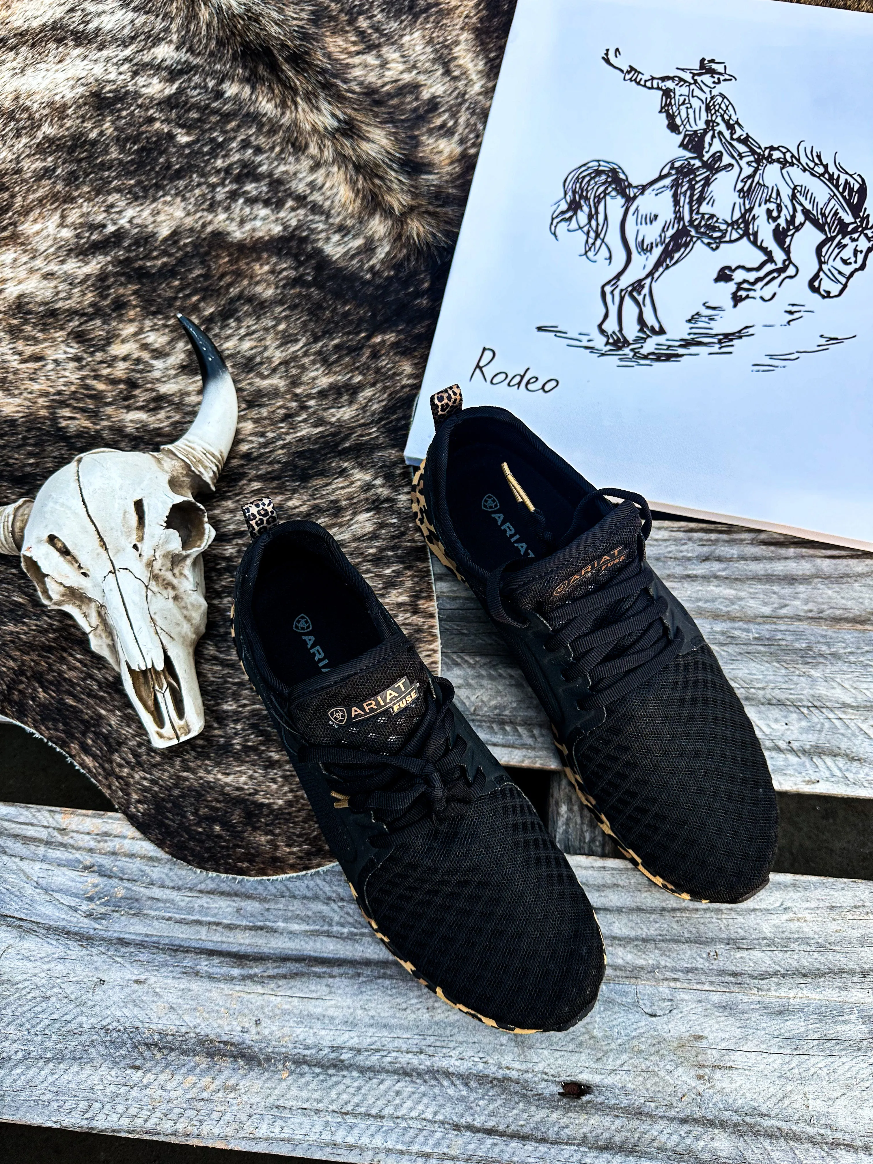 Black Leopard Fuse Ariat Sneaker