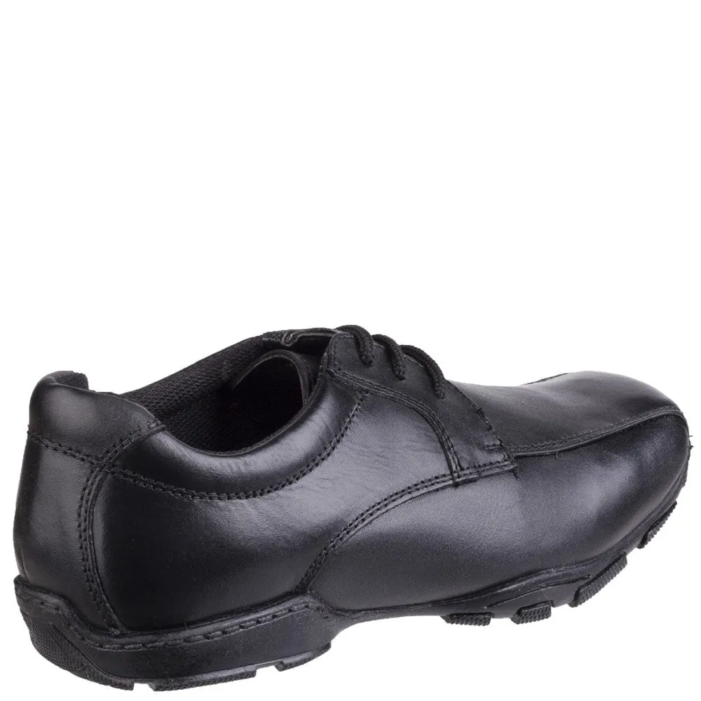 Black Vincente Senior School Shoes