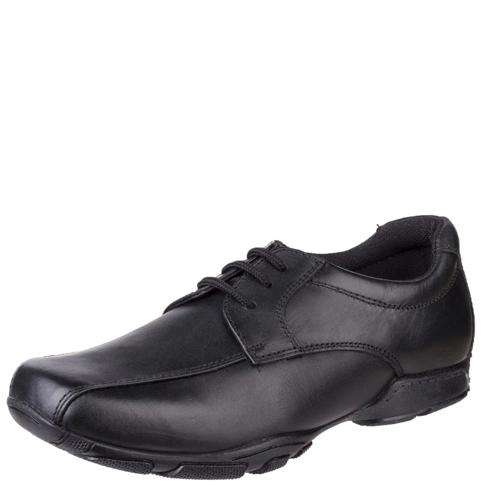 Black Vincente Senior School Shoes