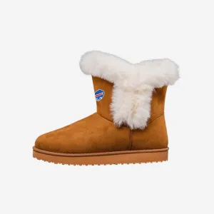 Buffalo Bills Womens White Fur Boot