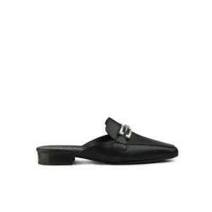 Cecile Mules Jet Black