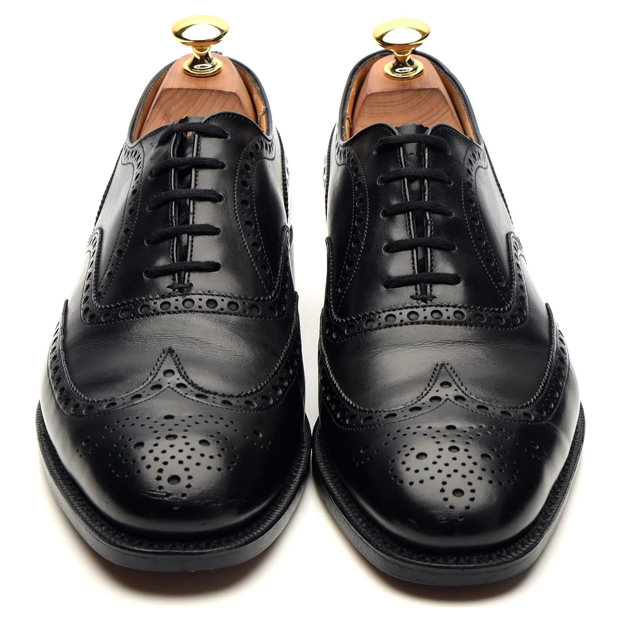 'Chetwynd' Black Leather Oxford Brogues UK 6 F