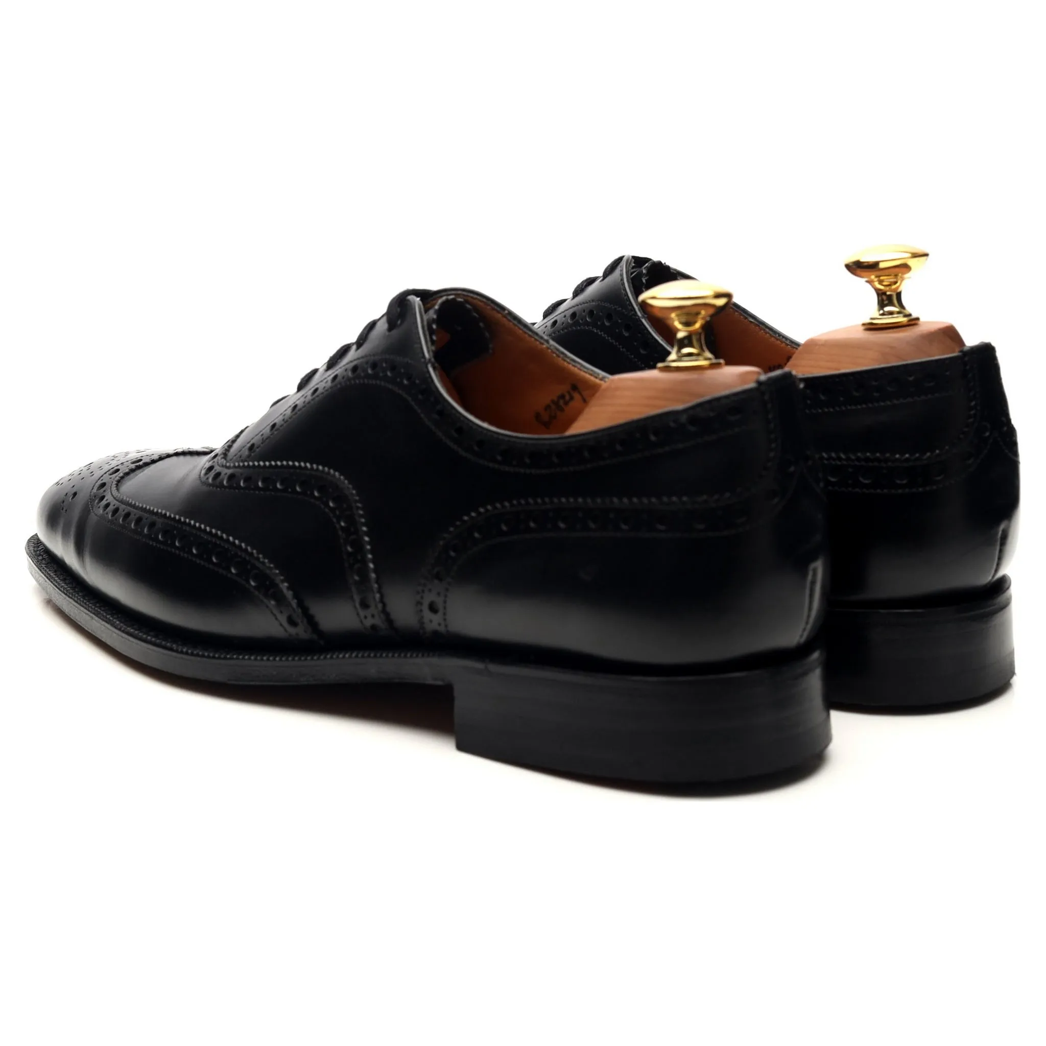 'Chetwynd' Black Leather Oxford Brogues UK 6 F