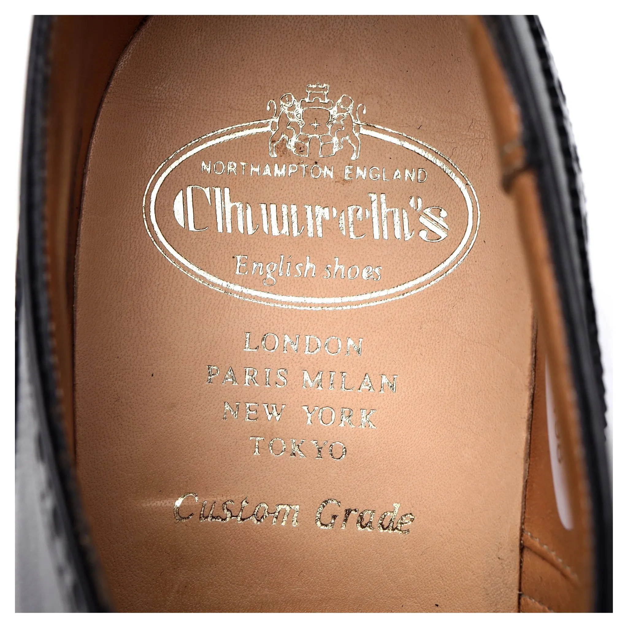 'Chetwynd' Black Leather Oxford Brogues UK 6 F