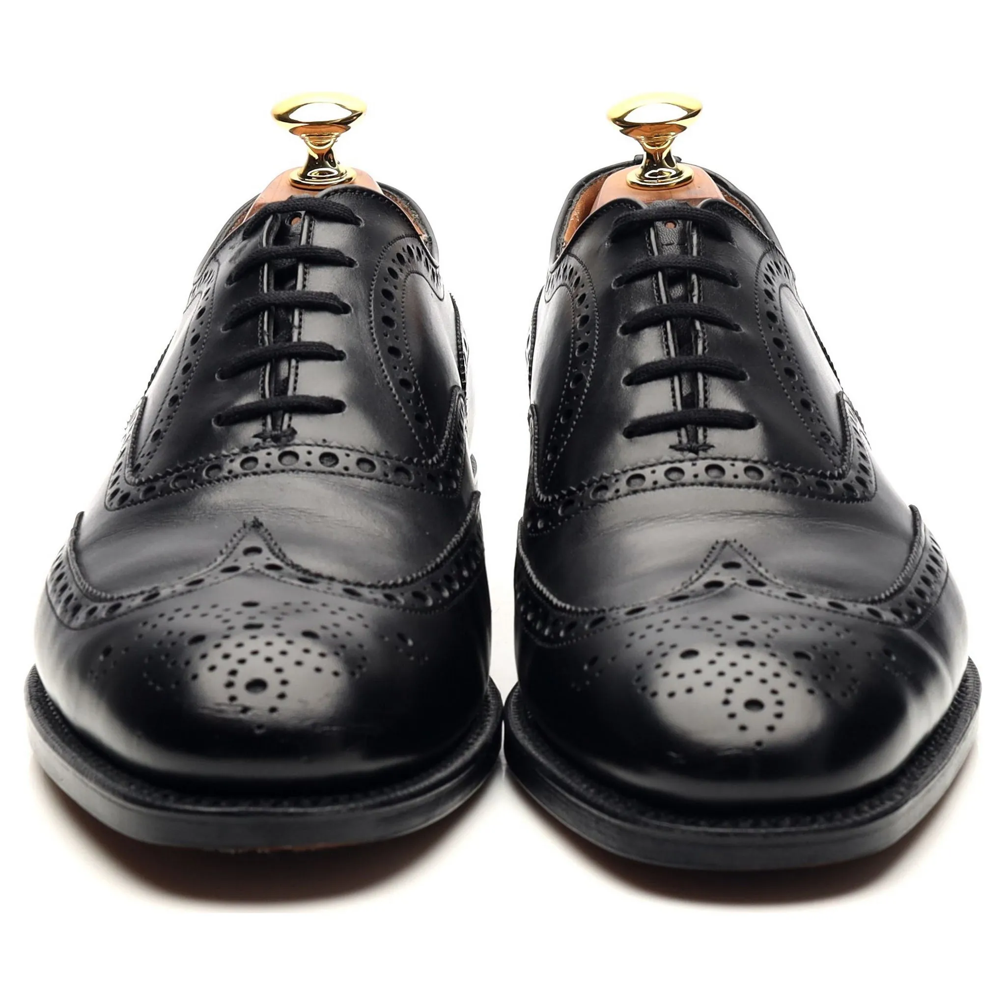 'Chetwynd' Black Leather Oxford Brogues UK 6 F