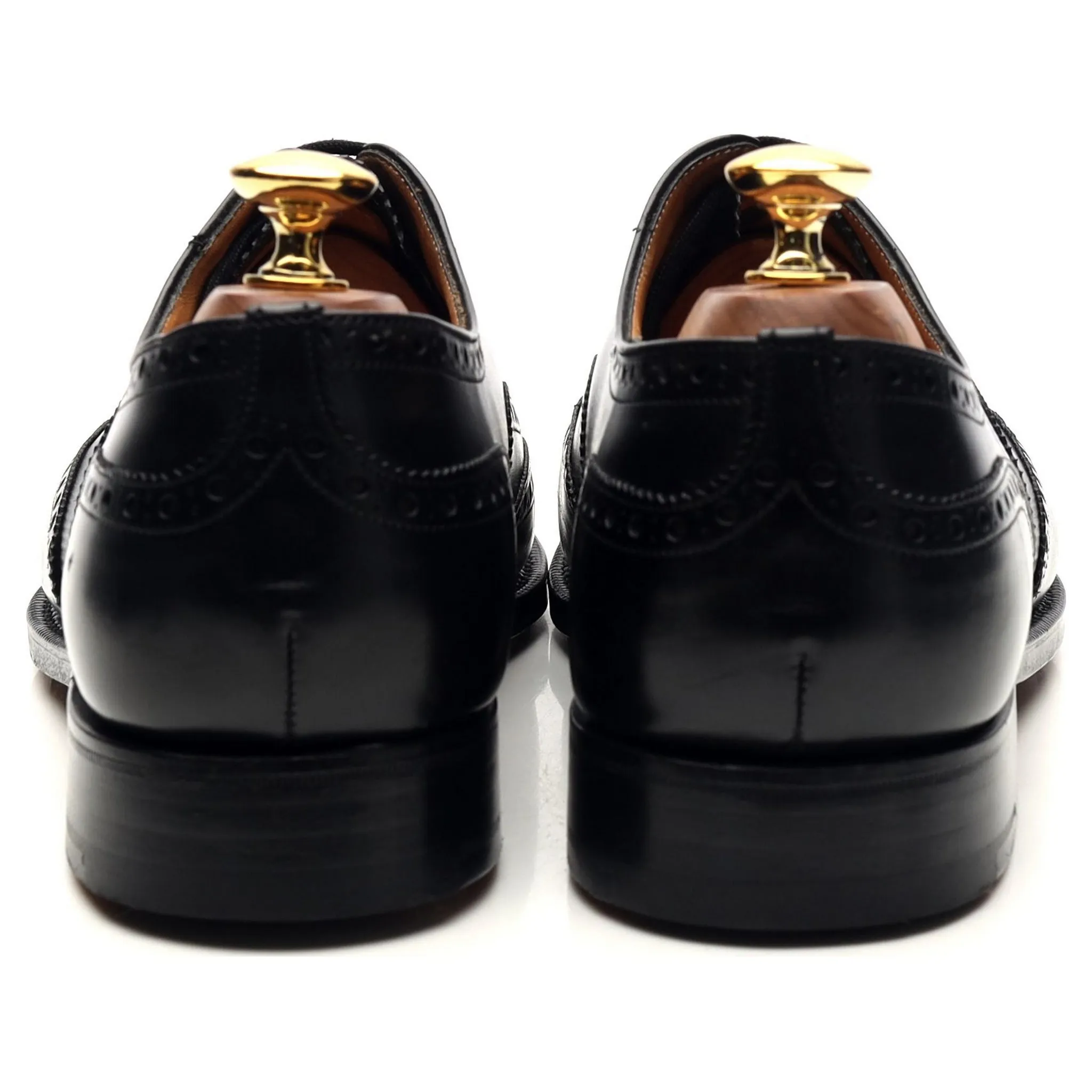 'Chetwynd' Black Leather Oxford Brogues UK 6 F