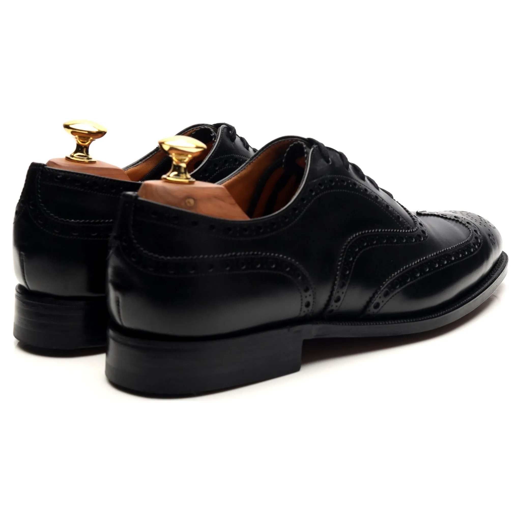 'Chetwynd' Black Leather Oxford Brogues UK 6 F