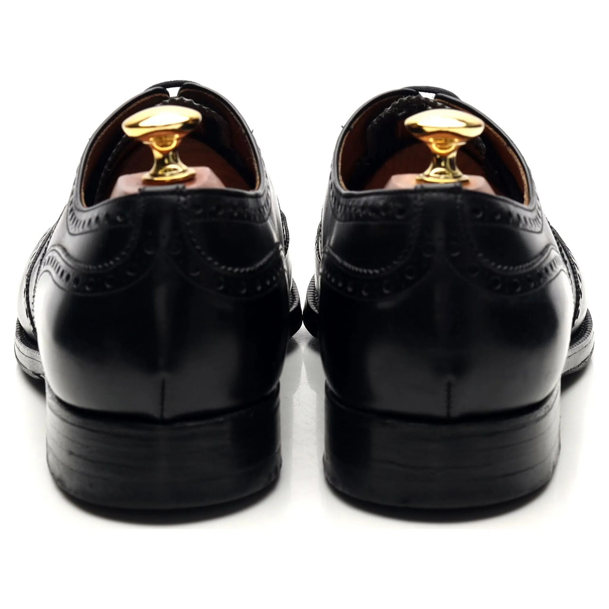 'Chetwynd' Black Leather Oxford Brogues UK 9.5 F