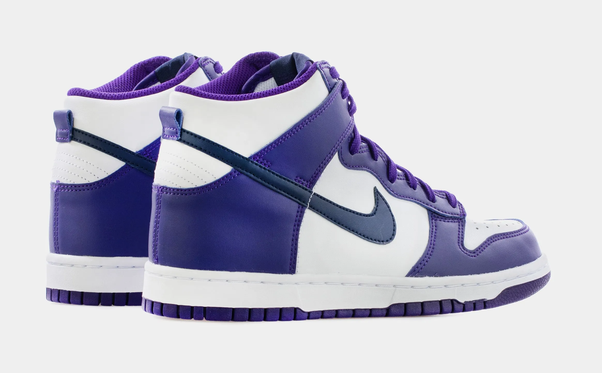 Dunk High Navy Court Purple Grade School Lifestyle Shoes (Navy/Purple) Limit One Per Customer