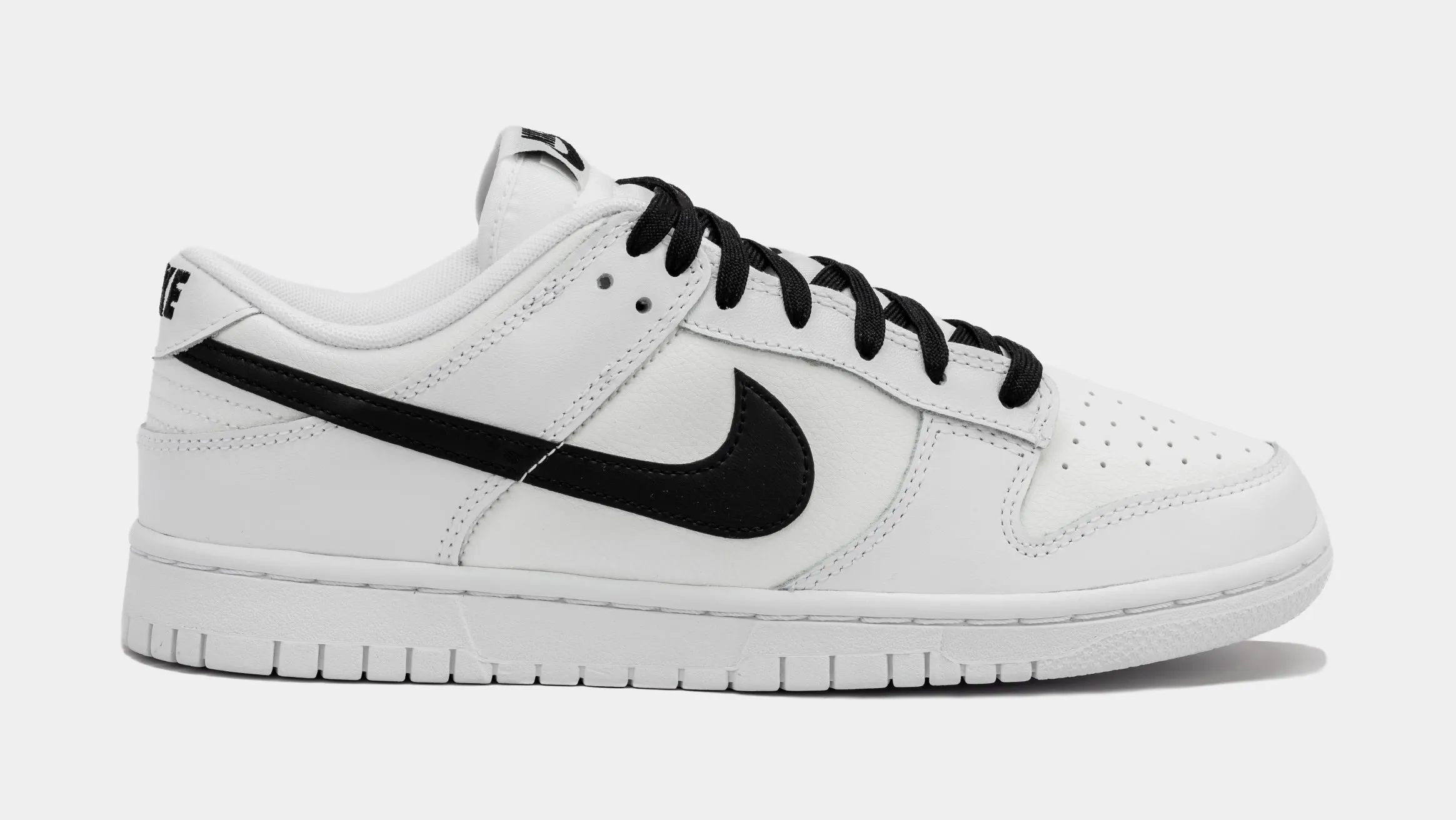 Dunk Low White Black Mens Lifestyle Shoes (White/Black) Free Shipping