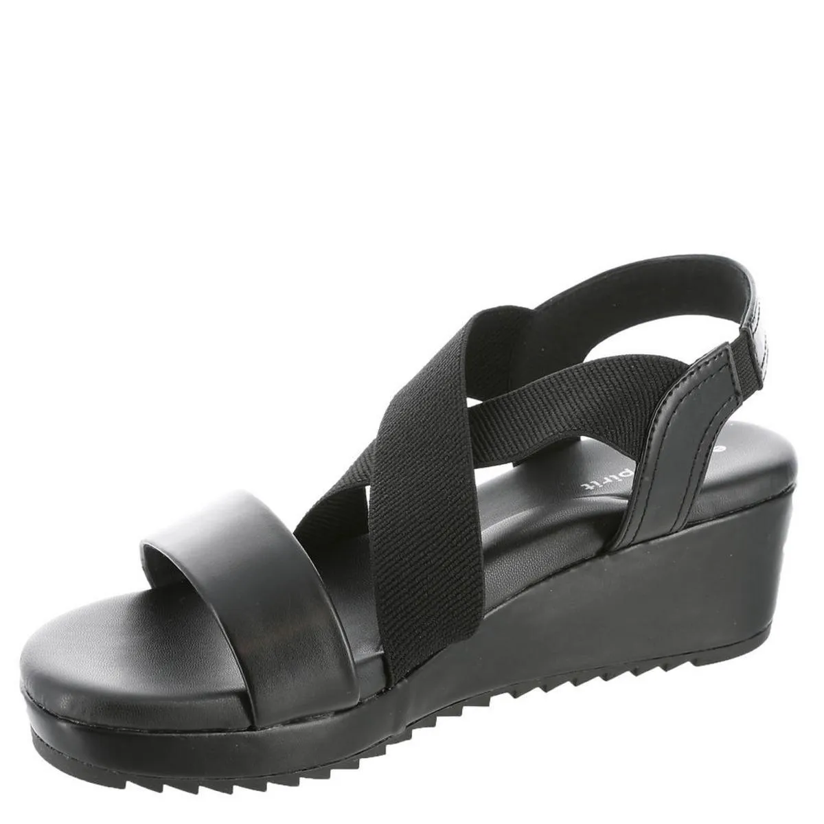 Easy Spirit Womens Lucille 3 Faux Leather Slingback Sandals