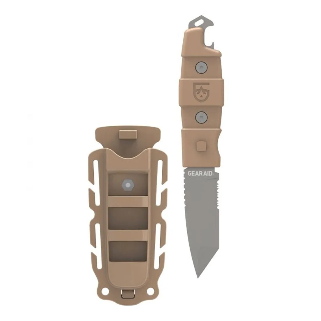 Gear Aid Kotu Tanto Survival Knife Tactical Titanium Coated