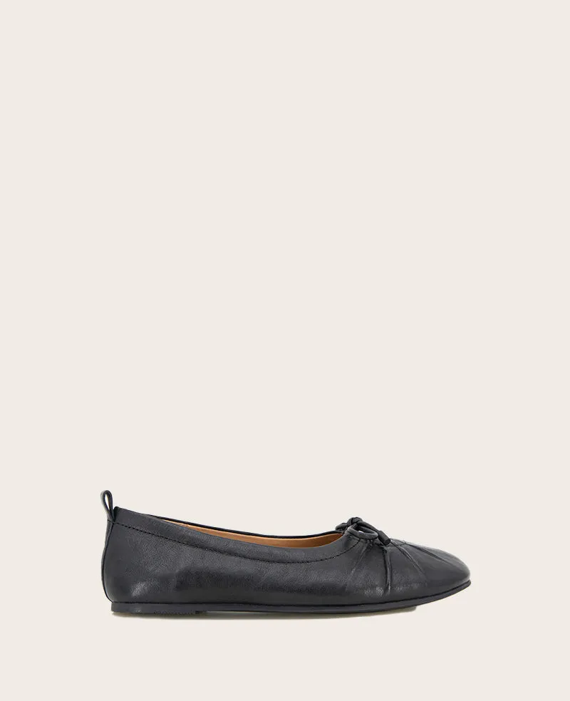 GENTLE SOULS - Marilyn Leather Pleated Ballet Flat