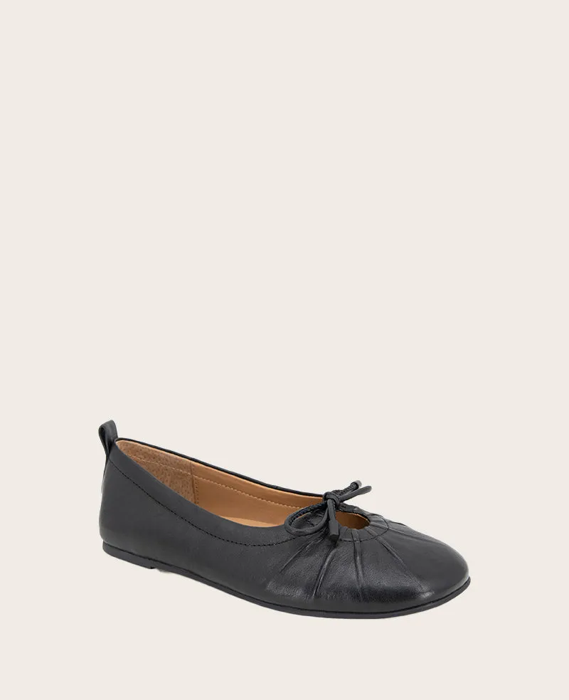 GENTLE SOULS - Marilyn Leather Pleated Ballet Flat