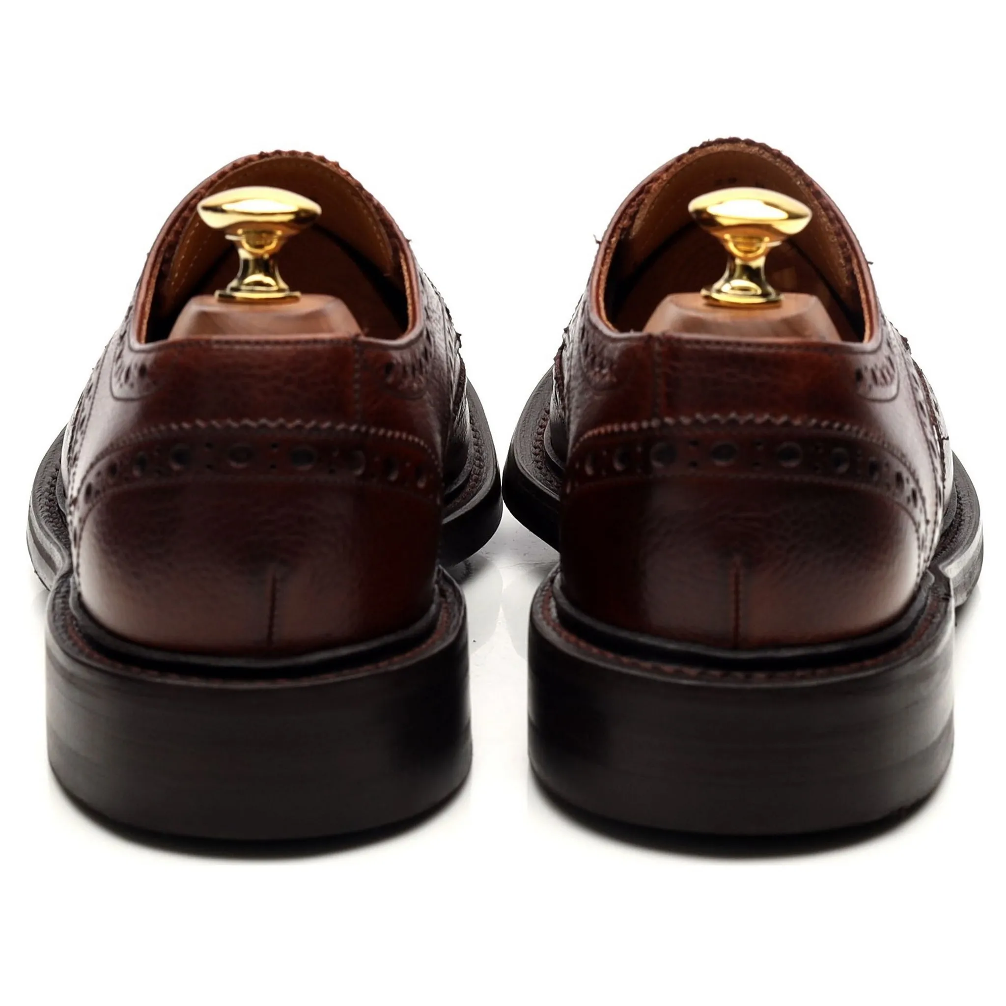 'Grassington' Brown Leather Derby Brogues UK 6.5 F