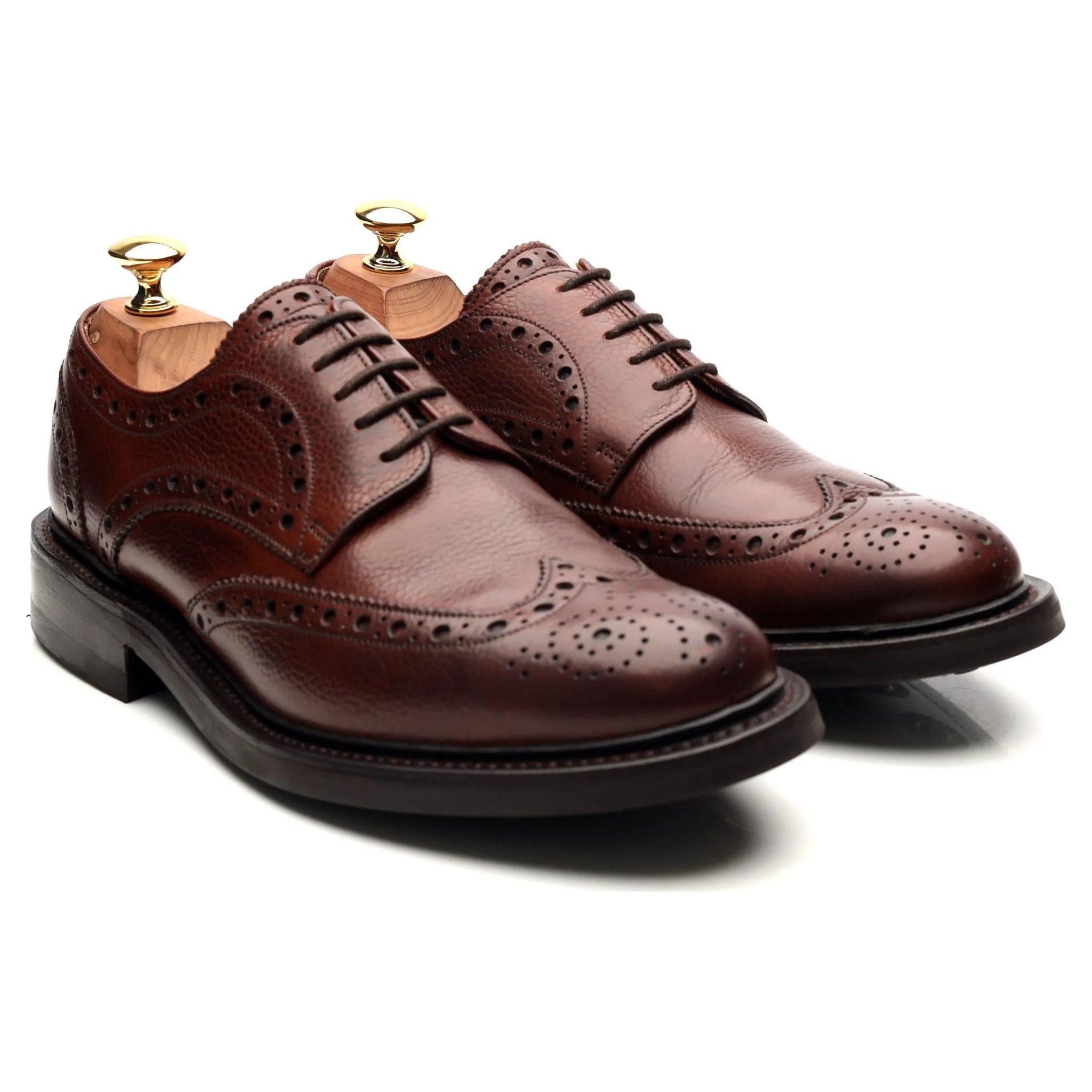 'Grassington' Brown Leather Derby Brogues UK 6.5 F