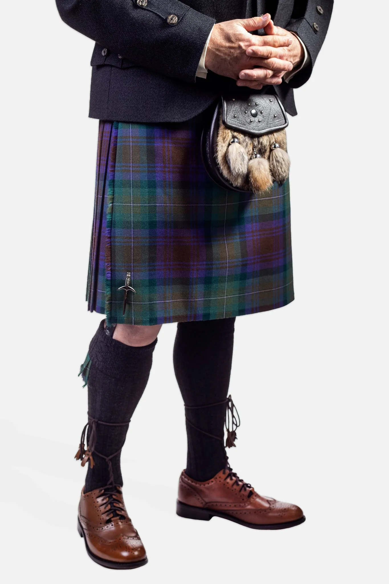 Isle of Skye / Charcoal Holyrood Kilt Hire Outfit