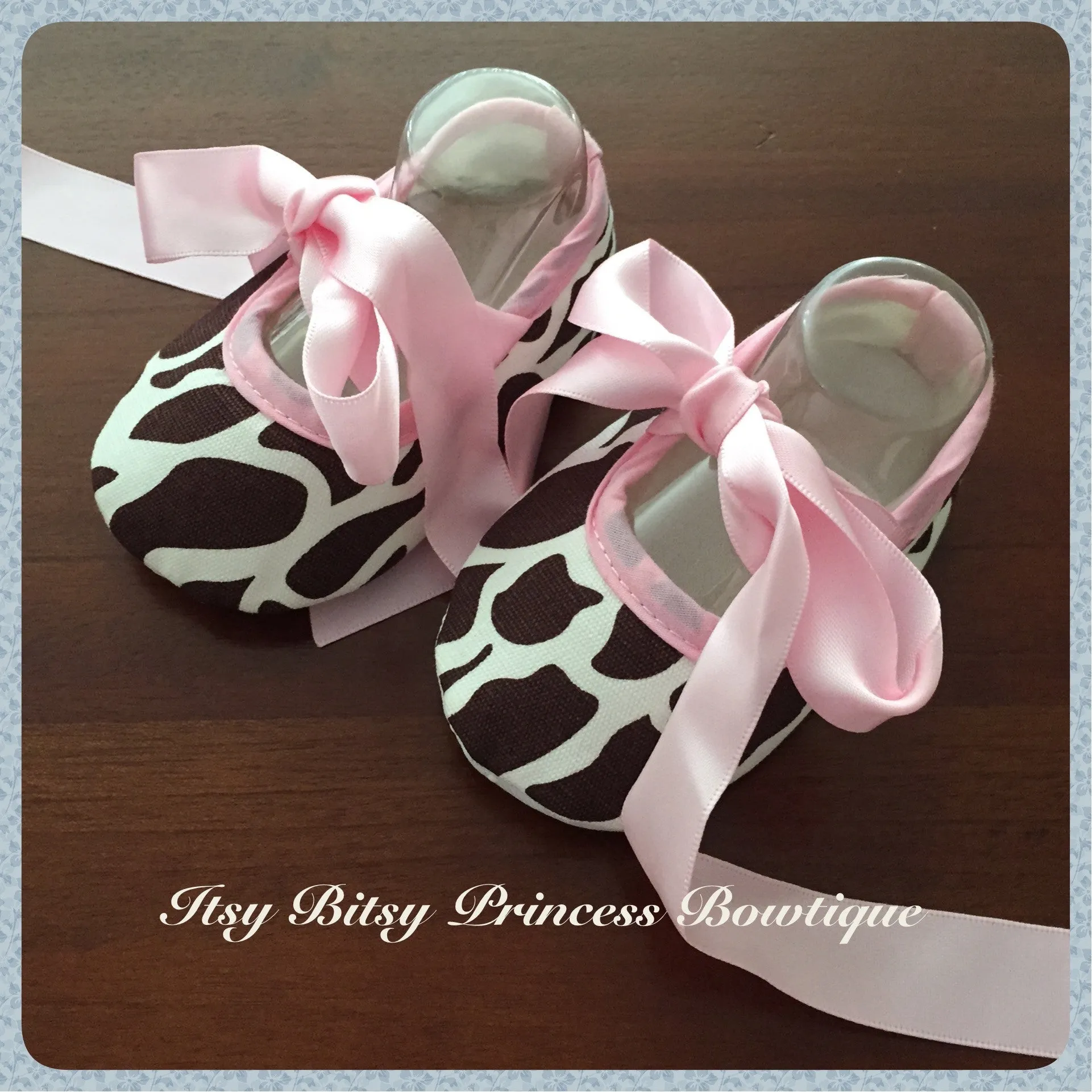 Light Pink Giraffe Print Shoes