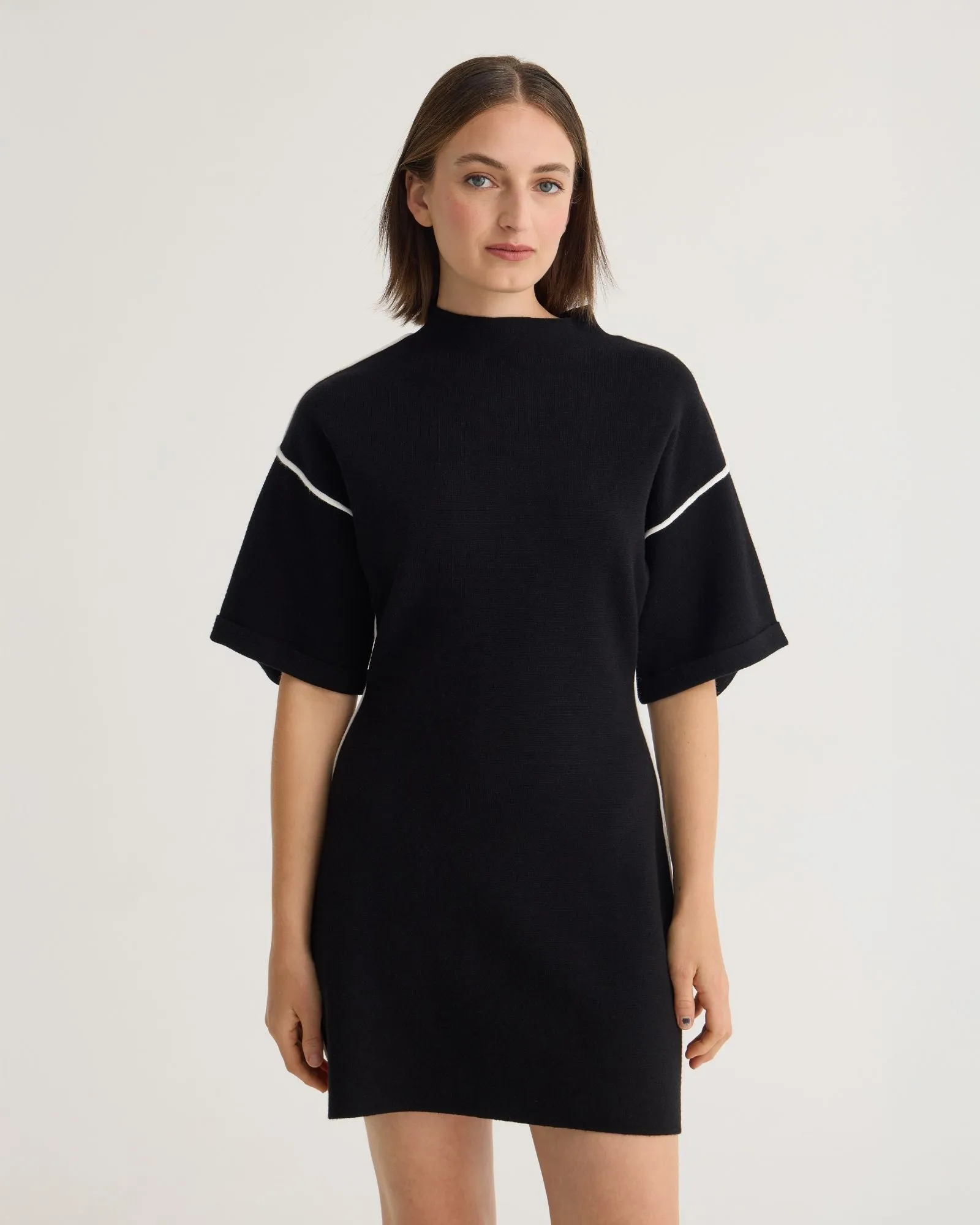 Lisa Knitted Contrast Trim Dress