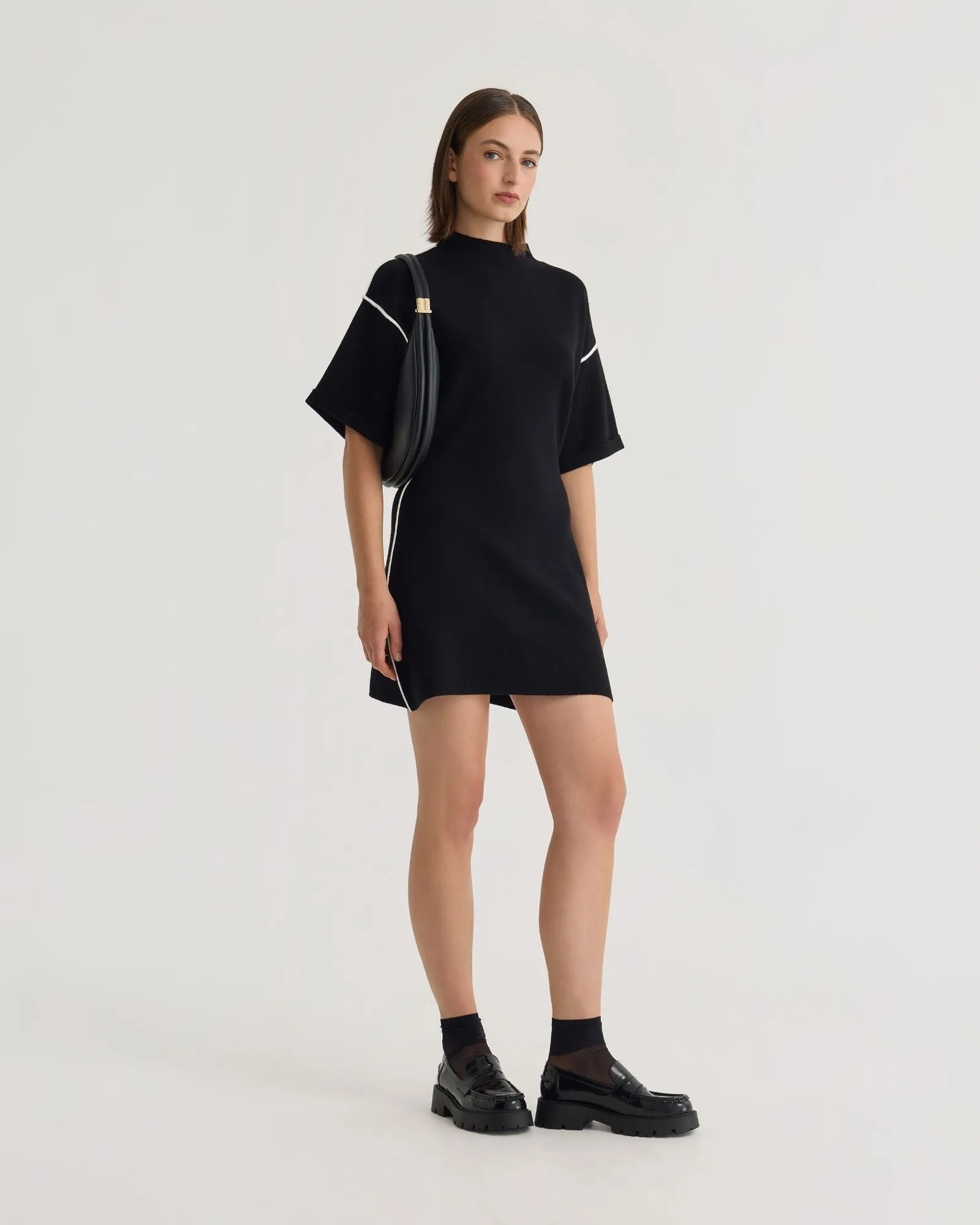 Lisa Knitted Contrast Trim Dress