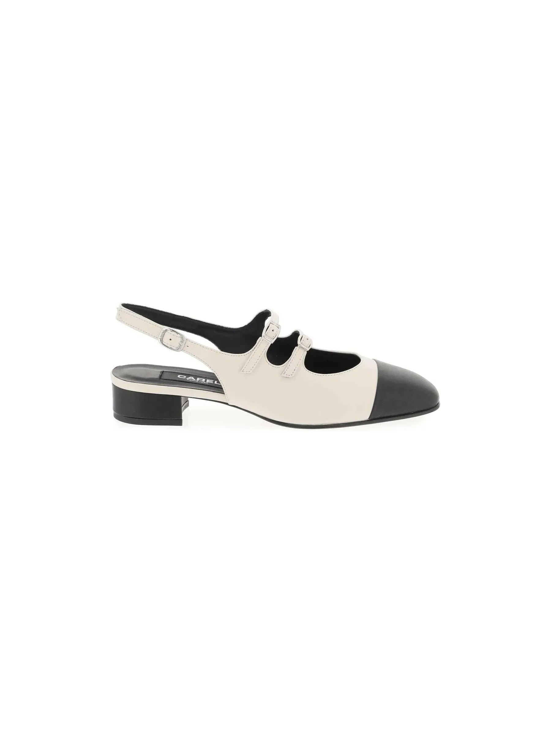 Mary Jane Two-Tone Slingback Shoes