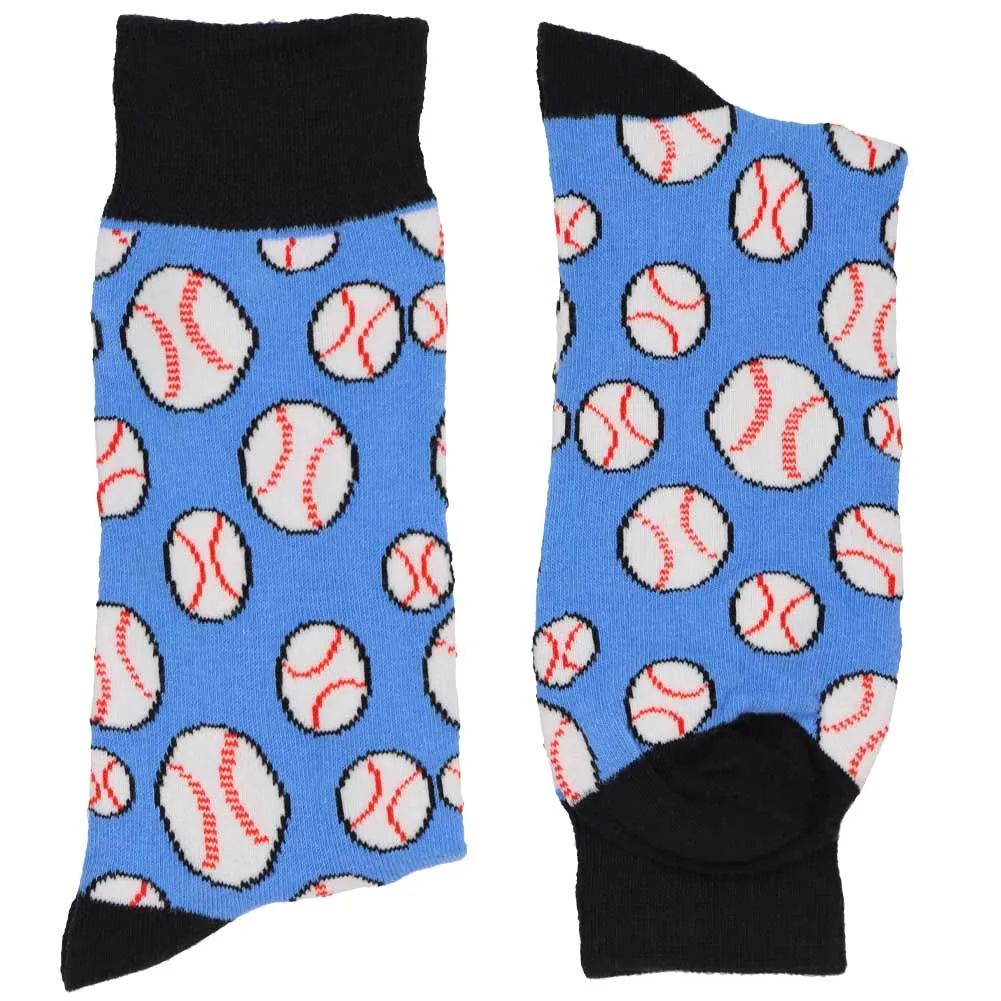 Men's Blue Baseball Socks