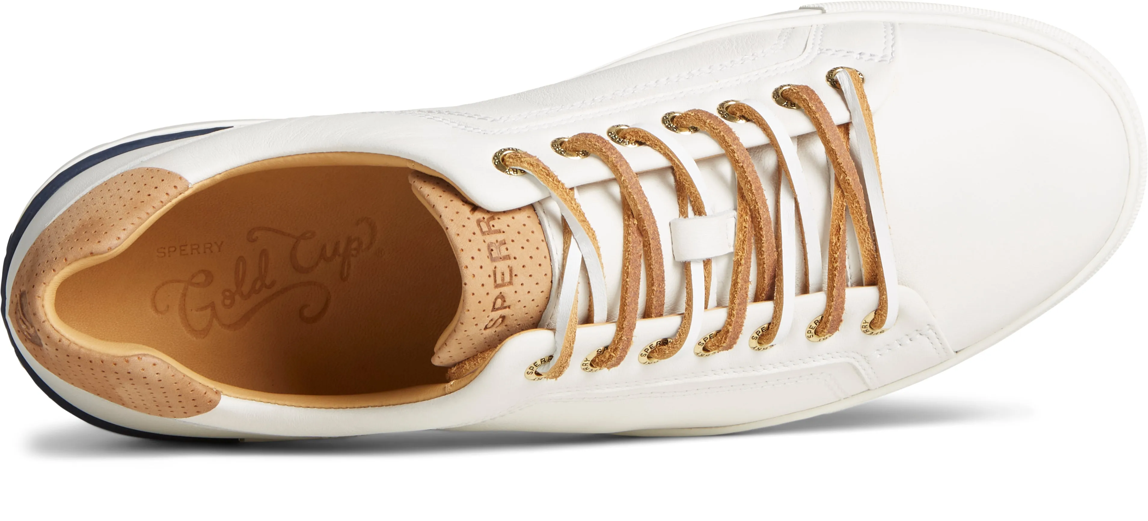 Men's Gold Victura LTT Leather- White