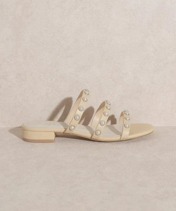 Oasis Society Valerie - Pearl Flat Sandals