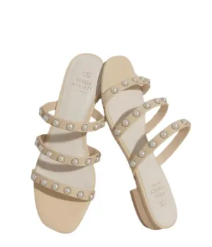 Oasis Society Valerie - Pearl Flat Sandals