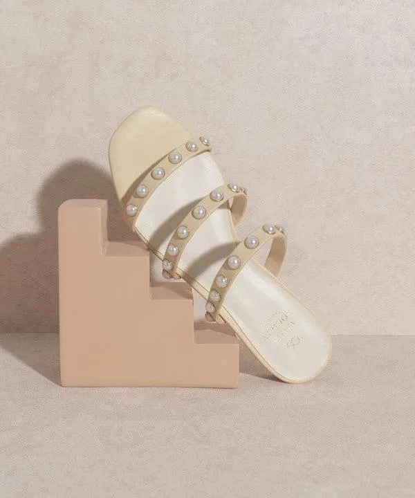 Oasis Society Valerie - Pearl Flat Sandals