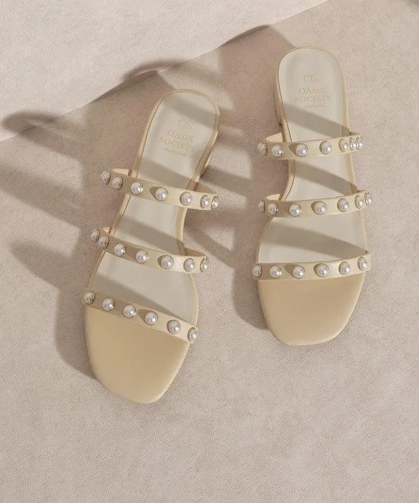 Oasis Society Valerie - Pearl Flat Sandals