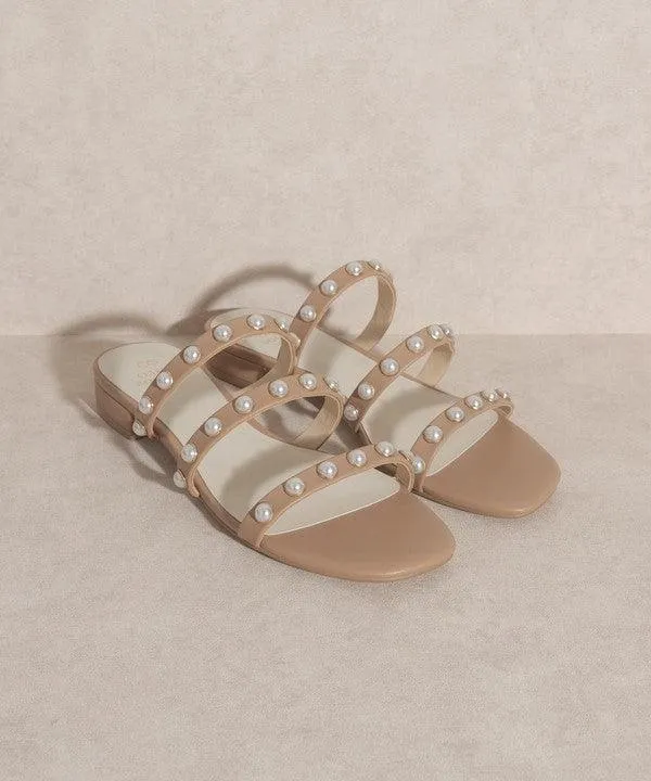 Oasis Society Valerie - Pearl Flat Sandals