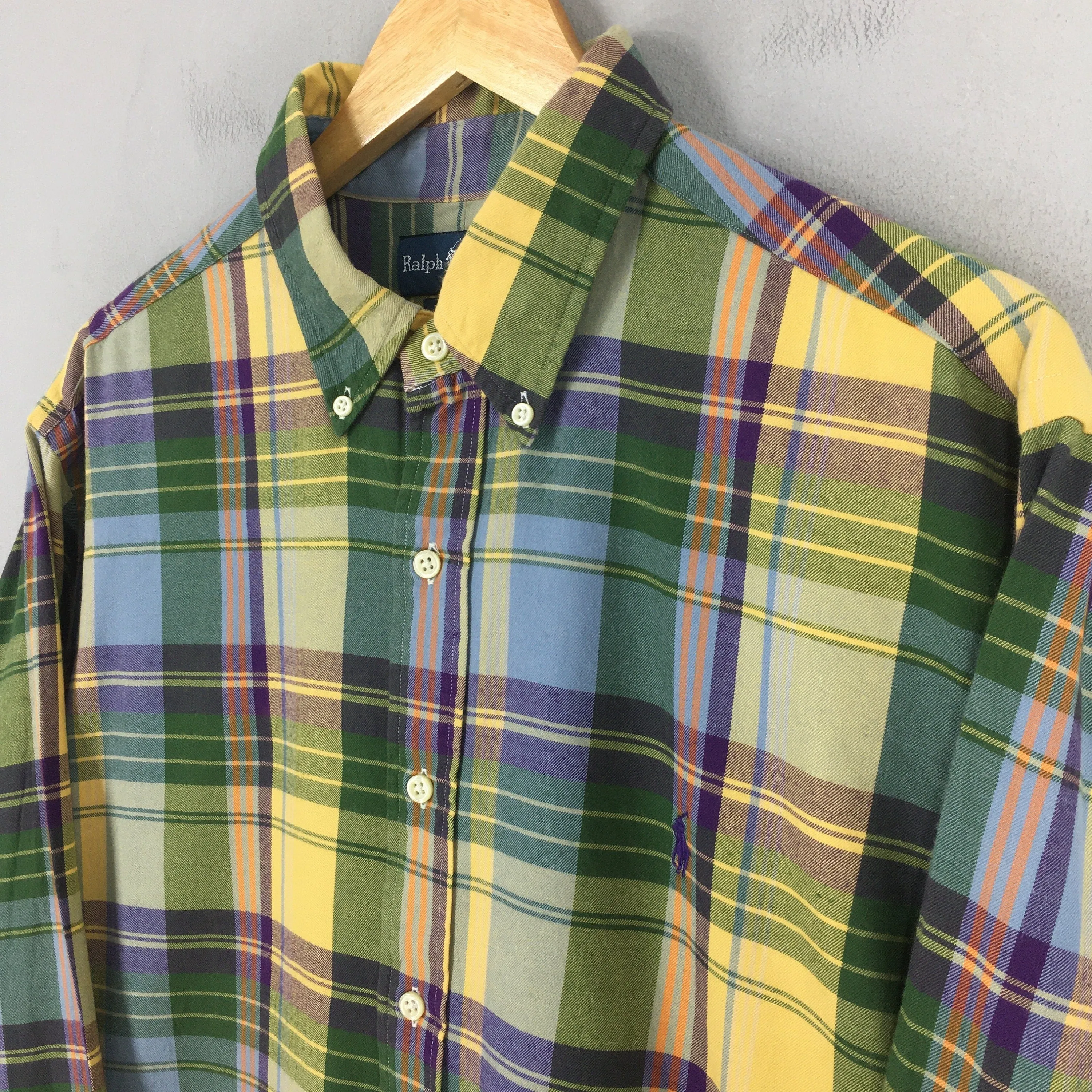 Polo Ralph Lauren Checkered Classic Fit Flannel Shirt Large