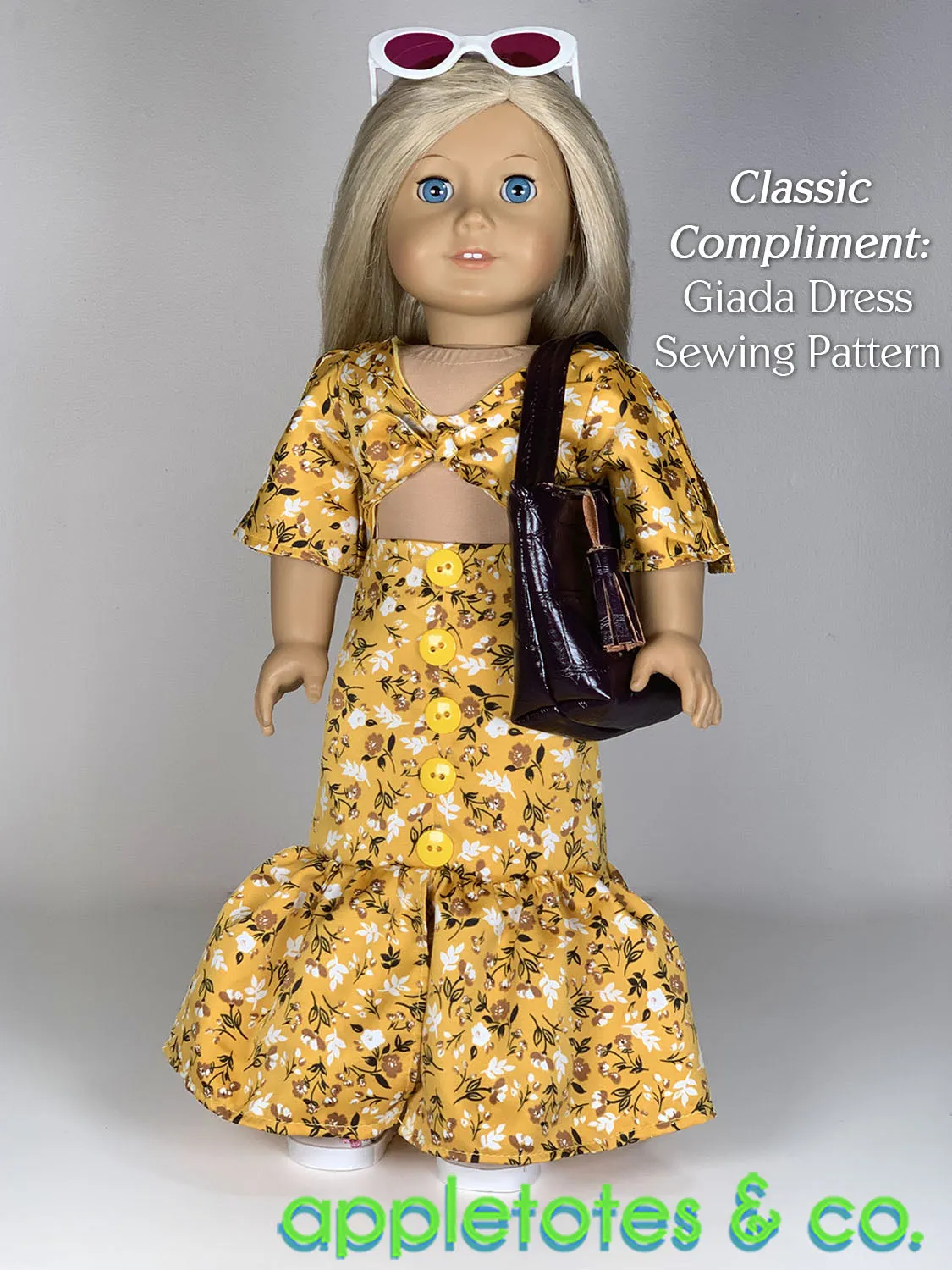 Riley Handbag 18 Inch Doll Pattern - SVG Files Included