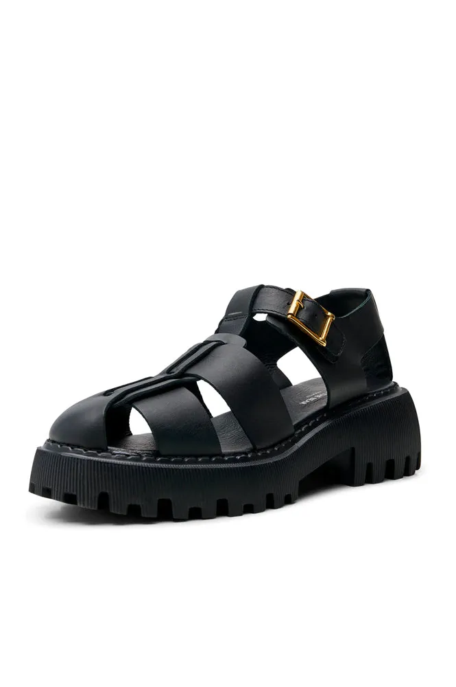 Shoe The Bear Posey Fisherman Black Sandals