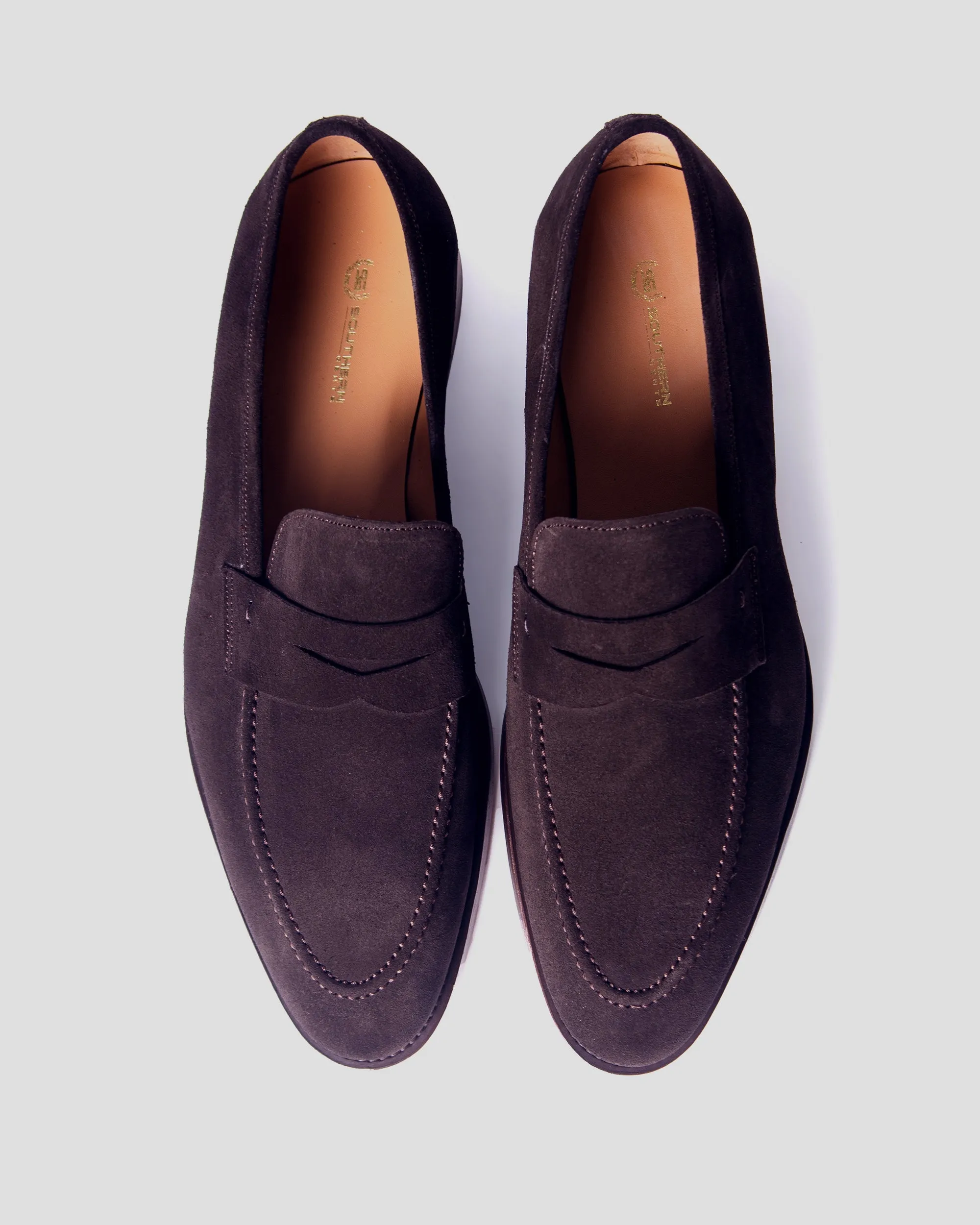 Smithson Penny Loafer V2 – Dark Brown Suede