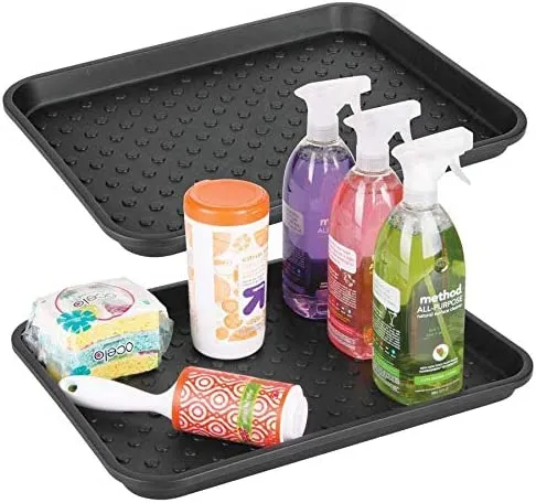 Under Sink Tray Set of 2 Black