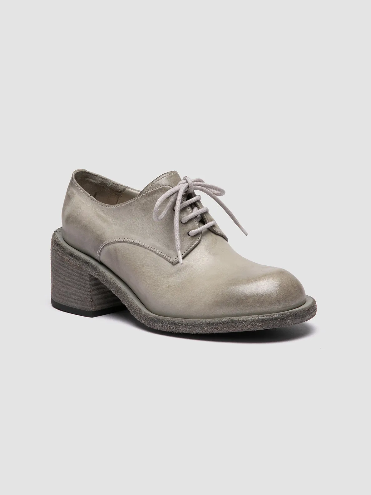 WILDS 001 - Grey Leather Derby Shoes