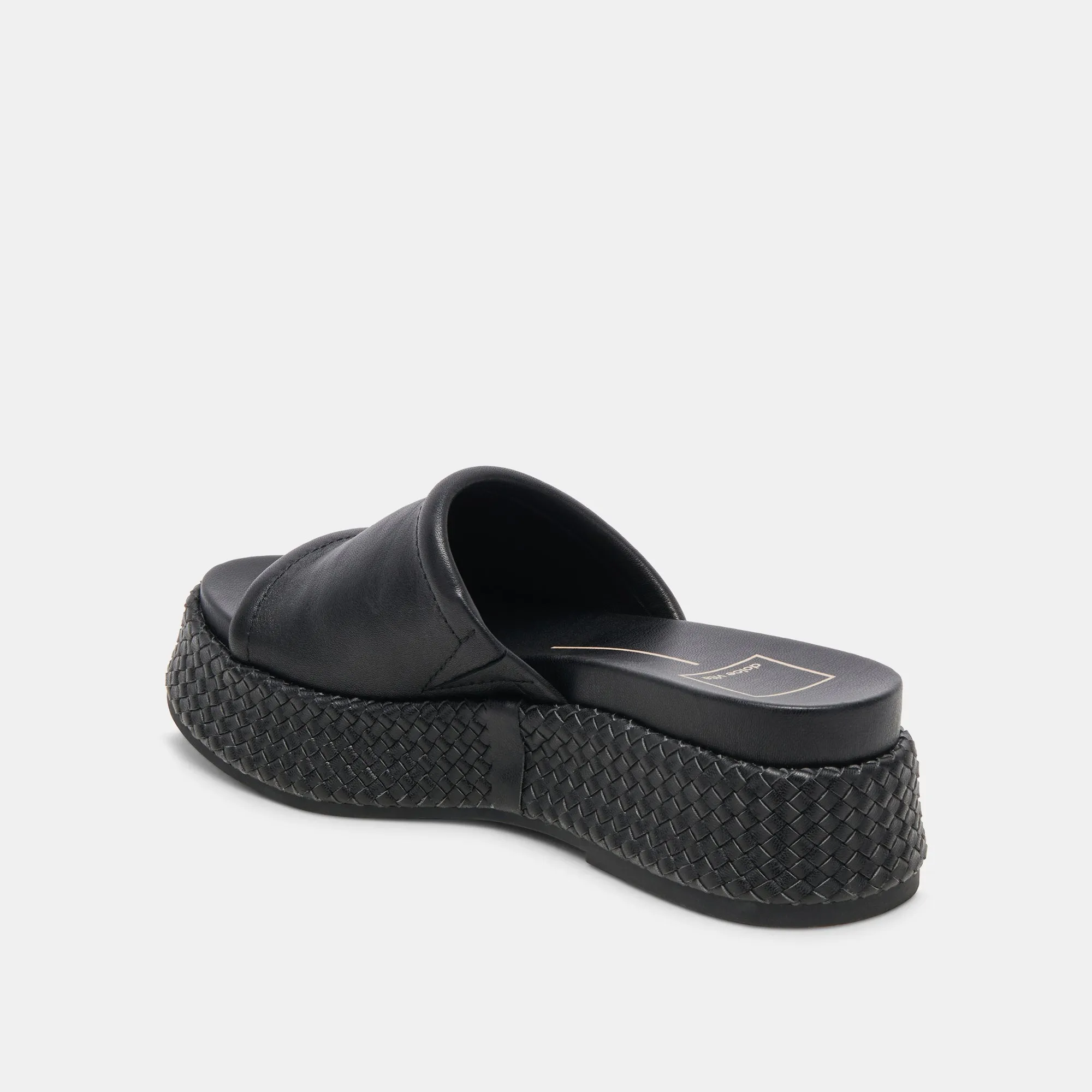 WIMSYN SANDALS BLACK LEATHER