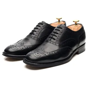 Women's 'Davina' Black Leather Brogues UK 5.5 EU 38.5